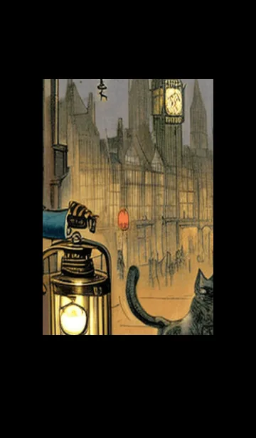 [LINE着せ替え] 猫紳士街#EW314。の画像1