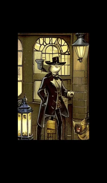 [LINE着せ替え] 猫紳士街#EW313。の画像1