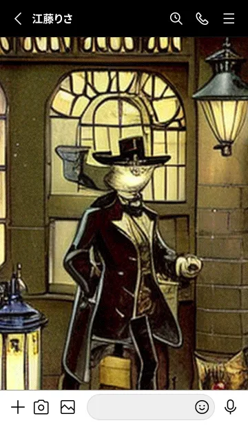 [LINE着せ替え] 猫紳士街#EW313。の画像2