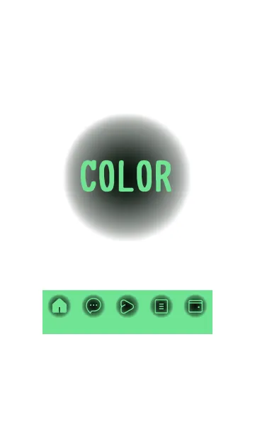 [LINE着せ替え] green color D52の画像1