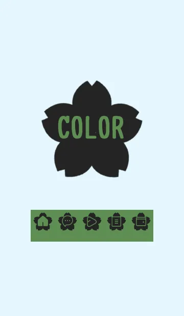 [LINE着せ替え] blue color E29の画像1