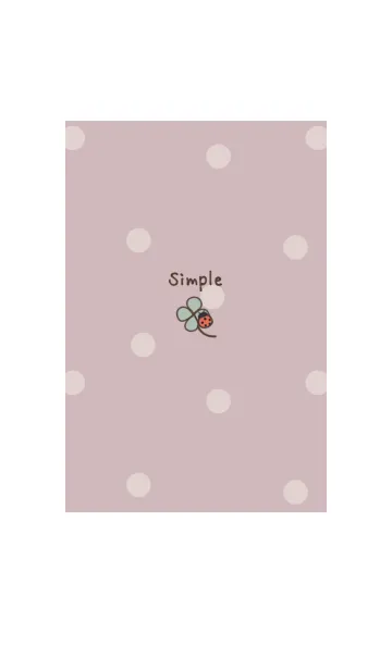 [LINE着せ替え] シンプル＊クローバー -ピンク- ドットの画像1