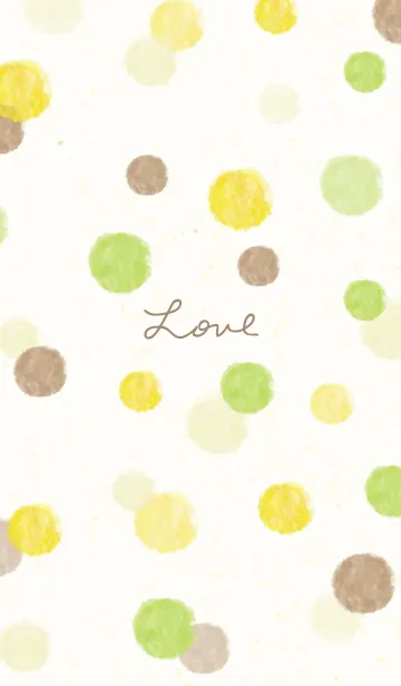 [LINE着せ替え] 水彩 丸 4色2の画像1