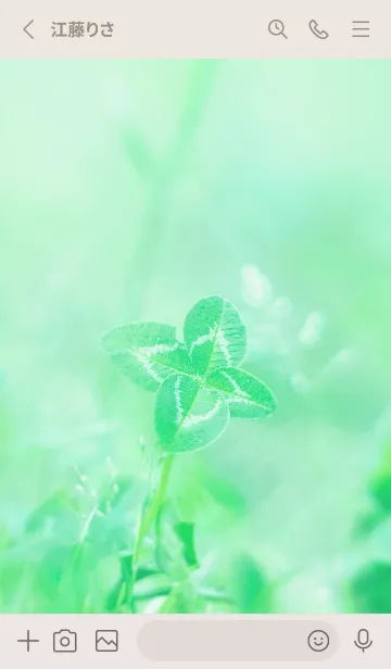 [LINE着せ替え] 四つ葉のクローバー Vintage Lens #14-18の画像2