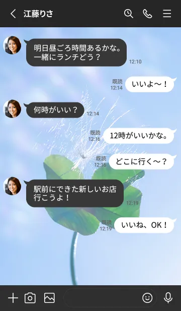 [LINE着せ替え] 幸運の妖精ケサランパサラン #3-15の画像3