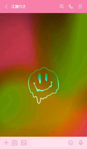 [LINE着せ替え] サイケデリック スマイル _44の画像2