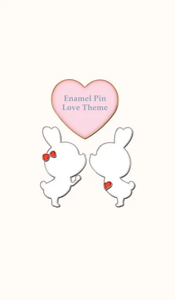 [LINE着せ替え] Enamel Pin LOVE Pair 19の画像1