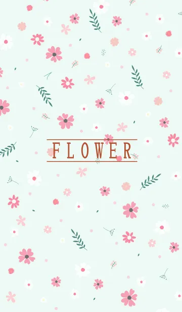 [LINE着せ替え] MANY FLOWERS GREEN 102の画像1