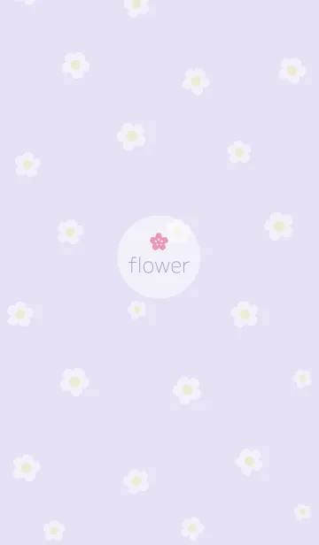 [LINE着せ替え] お花<さくら>パープル.の画像1