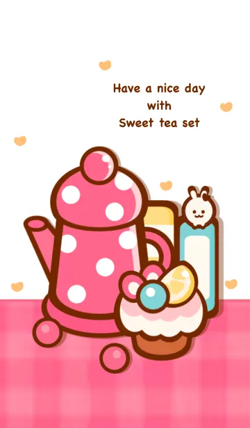 [LINE着せ替え] Happy tea time 17 :')の画像1