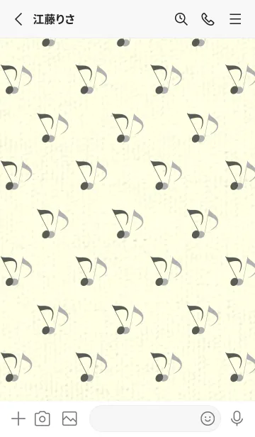 [LINE着せ替え] Clef dot うぐいす色の画像2