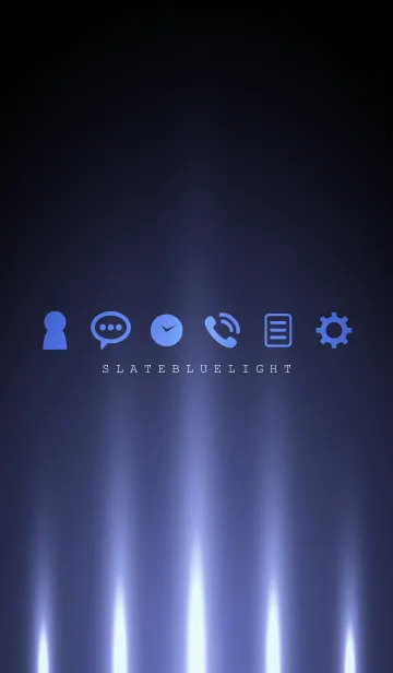 [LINE着せ替え] SLATE BLUE LIGHT 2の画像1