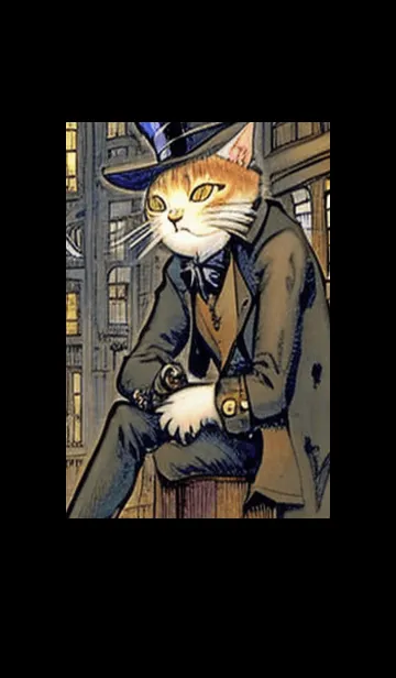 [LINE着せ替え] 猫紳士街#EX16。の画像1