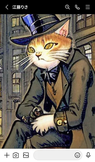 [LINE着せ替え] 猫紳士街#EX16。の画像2