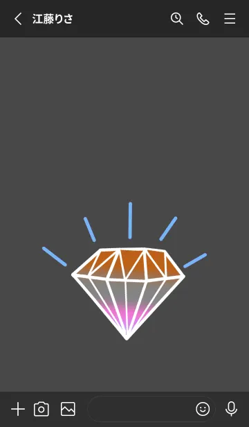 [LINE着せ替え] グラデーション ダイヤモンド .20の画像2