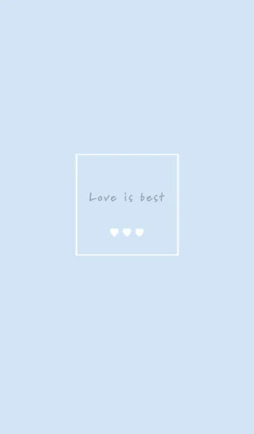 [LINE着せ替え] Love is best♡blue14_1の画像1