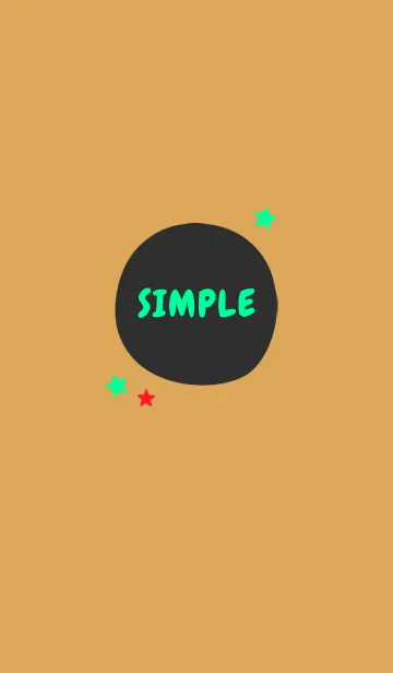 [LINE着せ替え] シンプル カラー スター 50の画像1