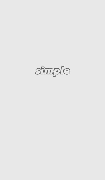 [LINE着せ替え] SIMPLE LOGO /GRAYの画像1