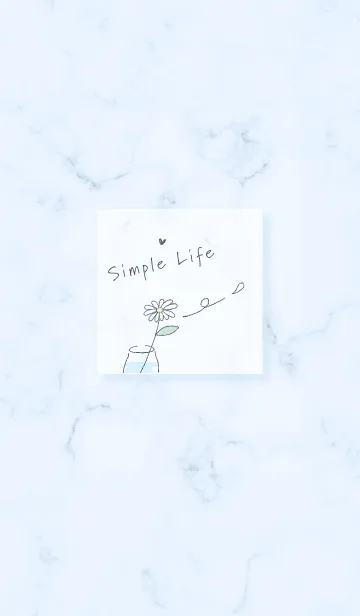 [LINE着せ替え] simple life♡blue14_1の画像1