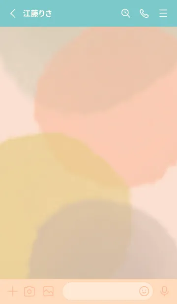 [LINE着せ替え] シンプル可愛いふんわりカラーの画像2