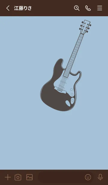 [LINE着せ替え] ELECTRIC GUITAR CLR スモークブルーの画像2