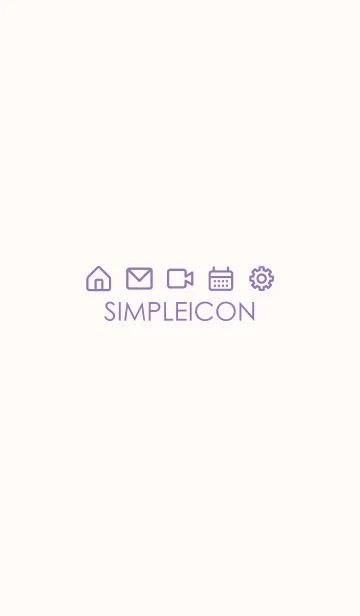 [LINE着せ替え] SIMPLE ICON -PINK BEIGE- 52の画像1