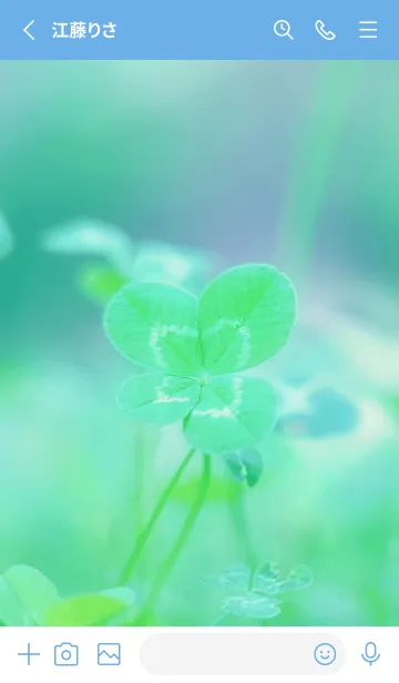 [LINE着せ替え] 四つ葉のクローバー Vintage Lens #18-7の画像2