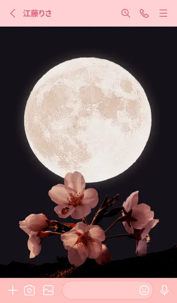 [LINE着せ替え] Sakura Full Moon #2-17の画像2