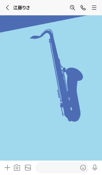 [LINE着せ替え] Saxophone CLR 空色の画像2