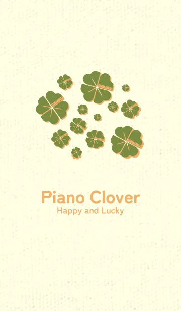[LINE着せ替え] Piano clover グラスグリーンの画像1