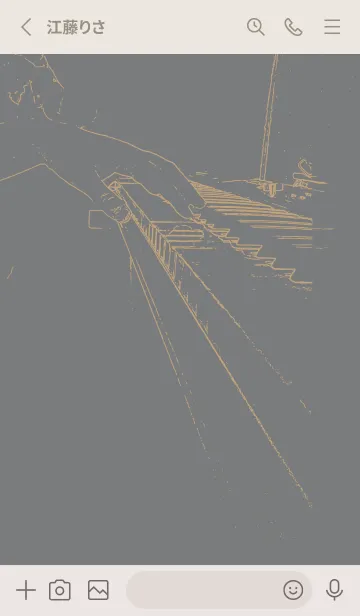 [LINE着せ替え] ピアノ演奏  鉛色の画像2