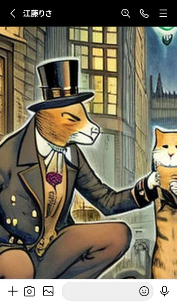 [LINE着せ替え] 猫紳士街#EX118。の画像2
