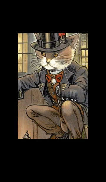 [LINE着せ替え] 猫紳士街#EX117。の画像1