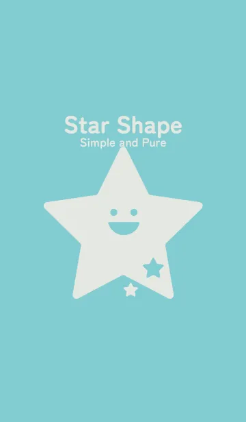 [LINE着せ替え] 星型の着せかえ 白群の画像1