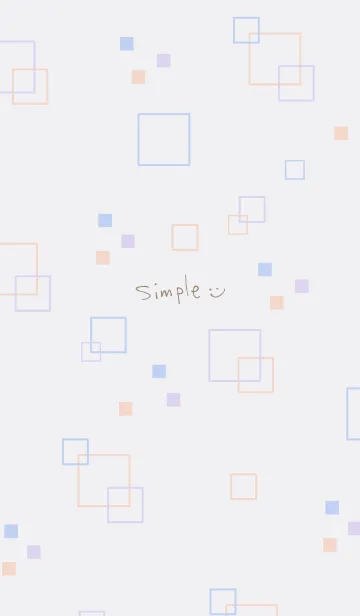 [LINE着せ替え] ポップな四角23の画像1