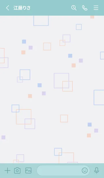 [LINE着せ替え] ポップな四角23の画像2