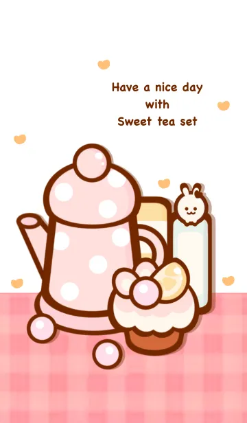 [LINE着せ替え] Happy sweet tea 17の画像1