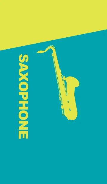 [LINE着せ替え] Saxophone CLR 浅葱色の画像1