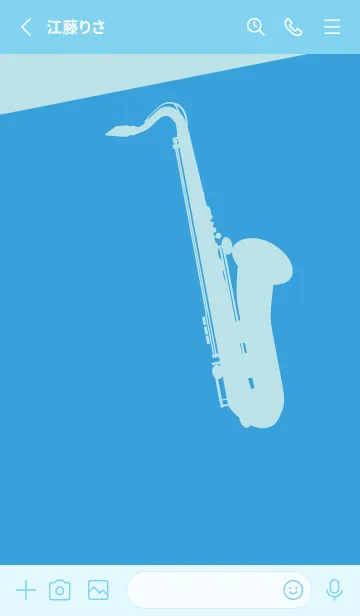 [LINE着せ替え] Saxophone CLR 露草の画像2