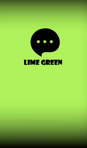 [LINE着せ替え] Lime Green  And Black V.4 (JP)の画像1