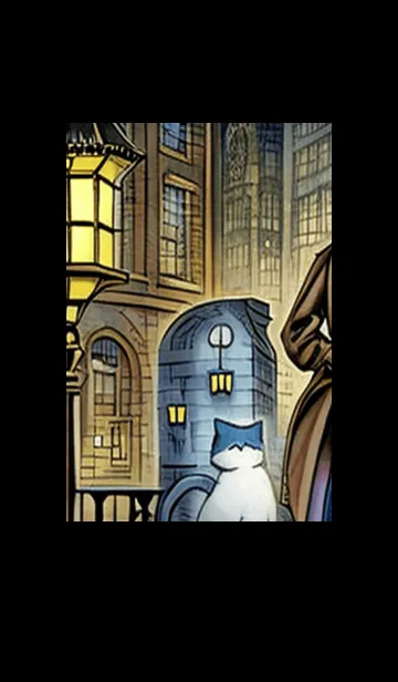 [LINE着せ替え] 猫紳士街#EY321。の画像1