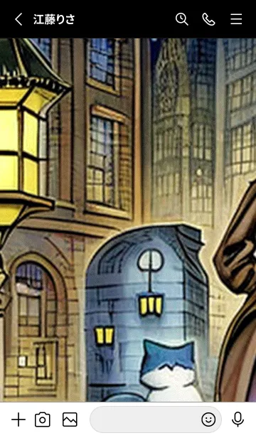 [LINE着せ替え] 猫紳士街#EY321。の画像2