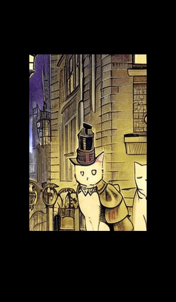 [LINE着せ替え] 猫紳士街#EY320。の画像1