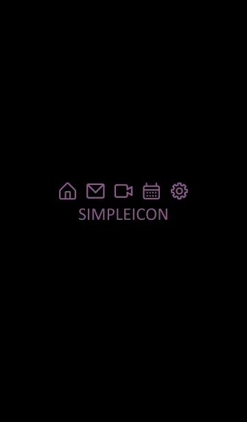 [LINE着せ替え] SIMPLE ICON -BLACK- 52の画像1