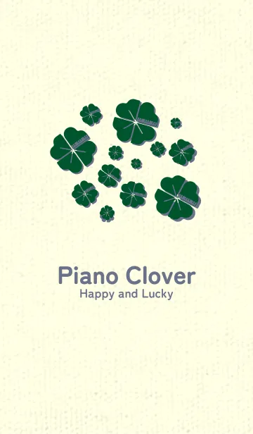 [LINE着せ替え] Piano clover 深緑の画像1