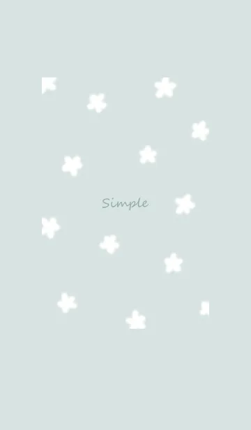 simple flowers♡bluegreen06_1の着せ替えメイン画像