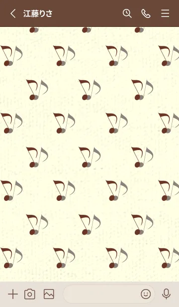 [LINE着せ替え] Clef dot チョコレートの画像2