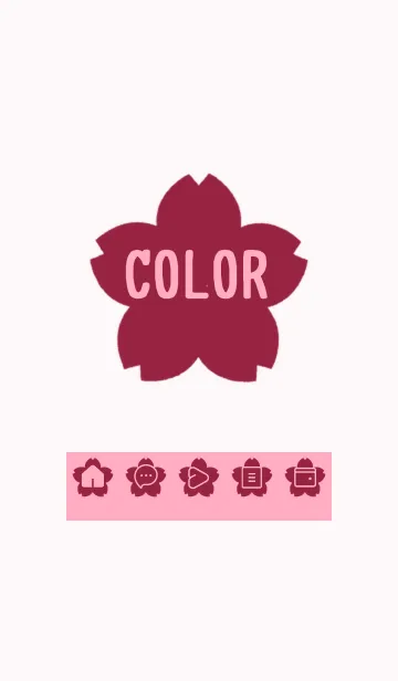 [LINE着せ替え] pink color E29の画像1