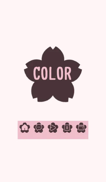 [LINE着せ替え] pink color E30の画像1