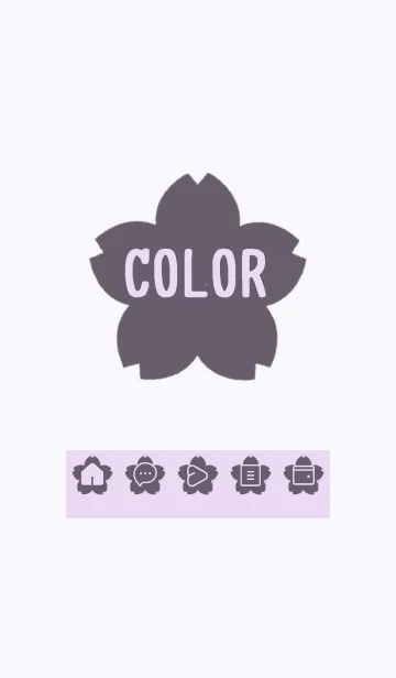 [LINE着せ替え] purple color E27の画像1